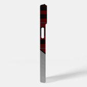 Rood & Zwart Cunningham Plaid & Aluminium look Case-Mate iPhone Case (Achterkant / Rechts)