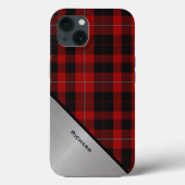 Rood & Zwart Cunningham Tartan Plaid Case-Mate iPhone Case (Achterkant)
