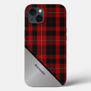 Rood & Zwart Cunningham Tartan Plaid Case-Mate iPhone Case