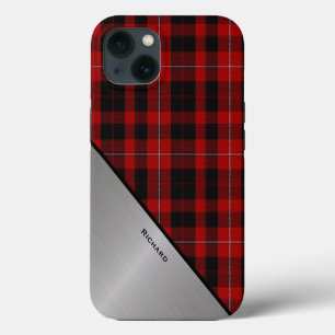 Rood & Zwart Cunningham Tartan Schotse ruit  iPhone 13 Hoesje