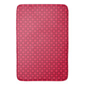 Rood Zwart Dambord Badmat (Voorkant Verticaal)