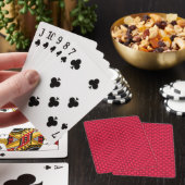 Rood Zwart Dambord Pokerkaarten (Insitu)
