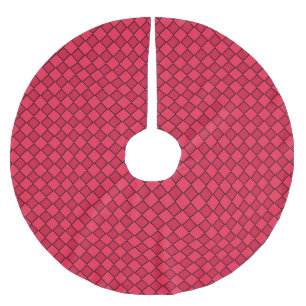 Rood Zwart Diamant Dambord Patroon Kerstboom Rok