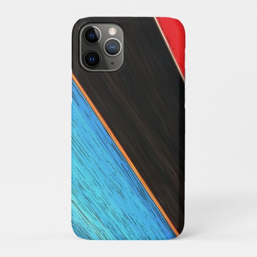Rood zwart en blauw 312 Case-Mate iPhone case (Achterkant)