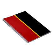 Rood, Zwart en Geel CUSTOM Notitieboek (Rechterzijde)