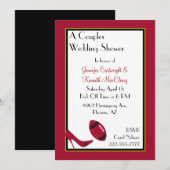 Rood, zwart en geel Football — hoesje Kaart (Voorkant / Achterkant)