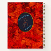 Rood, Zwart en Goud Notitieboek (Achterkant)