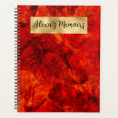 Rood, Zwart en Goud Planner (Voorkant)
