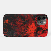 Rood, Zwart en Grijs Abstract Marmer Case-Mate iPhone Case (Achterkant (horizontaal))