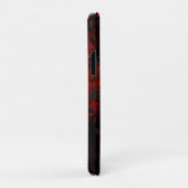 Rood, Zwart en Grijs Abstract Marmer Case-Mate iPhone Case (Achterkant/rechts)