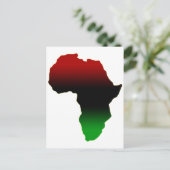Rood, zwart en groen Afrika Briefkaart (Staand voorkant)