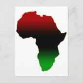 Rood, zwart en groen Afrika Briefkaart (Voorkant)