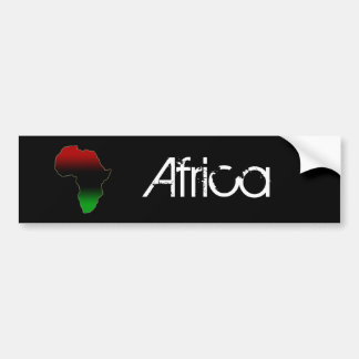 Rood, zwart en groen Afrika Bumpersticker