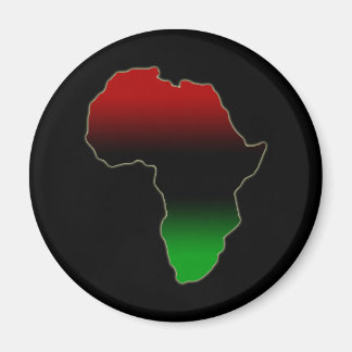 Rood, zwart en groen Afrika Magneet