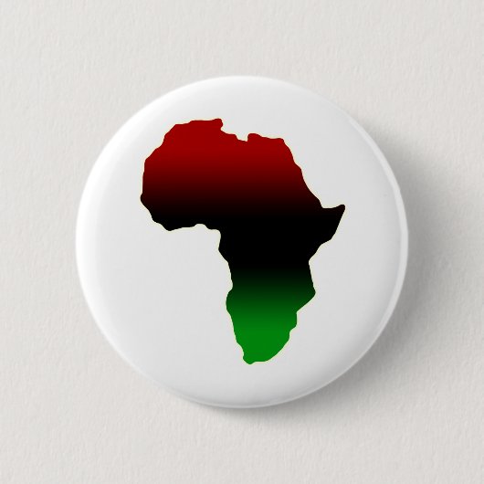 Rood, zwart en groen Afrika Ronde Button 5,7 Cm (Voorkant)