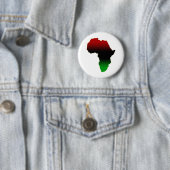Rood, zwart en groen Afrika Ronde Button 5,7 Cm (In situ)