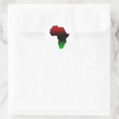 Rood, zwart en groen Afrika Ronde Sticker (Tas)