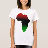 Rood, zwart en groen Afrika T-shirt (Voorkant)