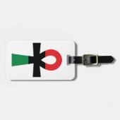 Rood, zwart en groen Ankh Bagagelabel (Voorkant horizontaal)