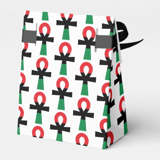 Rood, zwart en groen Ankh Bedankdoosjes (Achterkant)