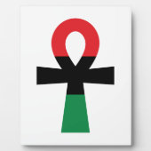 Rood, zwart en groen Ankh Fotoplaat (Voorkant)