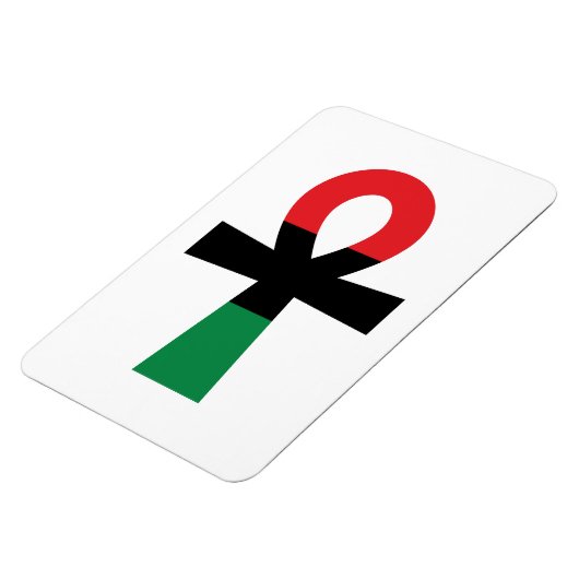 Rood, zwart en groen Ankh Magneet (Linkerzijde)