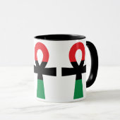 Rood, zwart en groen Ankh Mok (Voorkant rechts)