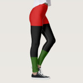 Rood, zwart en groen leggings (Rechts)
