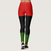 Rood, zwart en groen leggings (Achterkant)