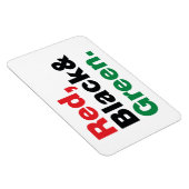 Rood, zwart en groen. magneet (Rechterzijde)