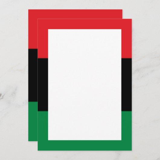 Rood Zwart en Groen Uitnodigingen & Aankondigingen (Voorkant / Achterkant)