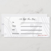 Rood, zwart en wit Chic-cadeaubonnen (Achterkant)