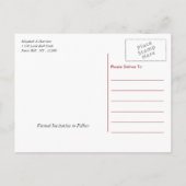  rood, zwart en wit damast bewaar de datum aankondigingskaart (Achterkant)