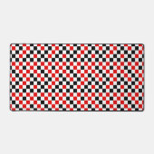 Rood Zwart en Wit Geruit Bureaumat (Voorkant)