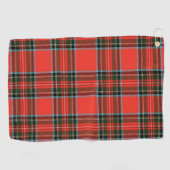 Rood zwart en wit geruit patroon golfhanddoek (Horizontaal)
