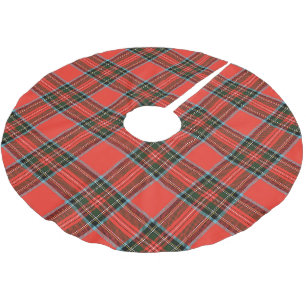Rood zwart en wit geruit patroon kerstboom rok