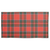 Rood zwart en wit geruit patroon stijl kussensloop (Voorkant-Links)