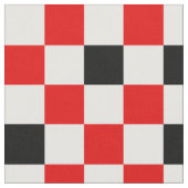 Rood Zwart en Wit Geruit Stof (Close Up)