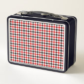 Rood Zwart en Wit Gingham Karo (Achterkant)