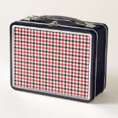 Rood Zwart en Wit Gingham Karo (Voorkant)