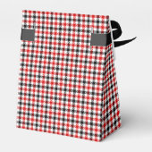 Rood Zwart en Wit Gingham Karo Bedankdoosjes (Achterkant)