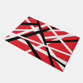 Rood, Zwart en Wit Grafisch Deurmat (Schuin)