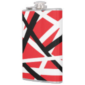 Rood, Zwart en Wit Grafisch Heupfles (Links)