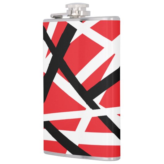 Rood, Zwart en Wit Grafisch Heupfles (Links)