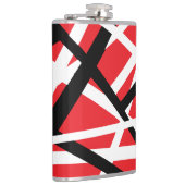 Rood, Zwart en Wit Grafisch Heupfles (Rechts)