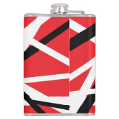 Rood, Zwart en Wit Grafisch Heupfles (Achterkant)