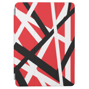 Rood, Zwart en Wit Grafisch iPad Air Cover