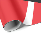 rood, zwart en wit grafisch ontwerp cadeaupapier (Rol Hoek)