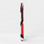rood, zwart en wit grafisch ontwerp Case-Mate iPhone case (Achterkant/links)