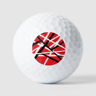 rood, zwart en wit grafisch ontwerp golfballen